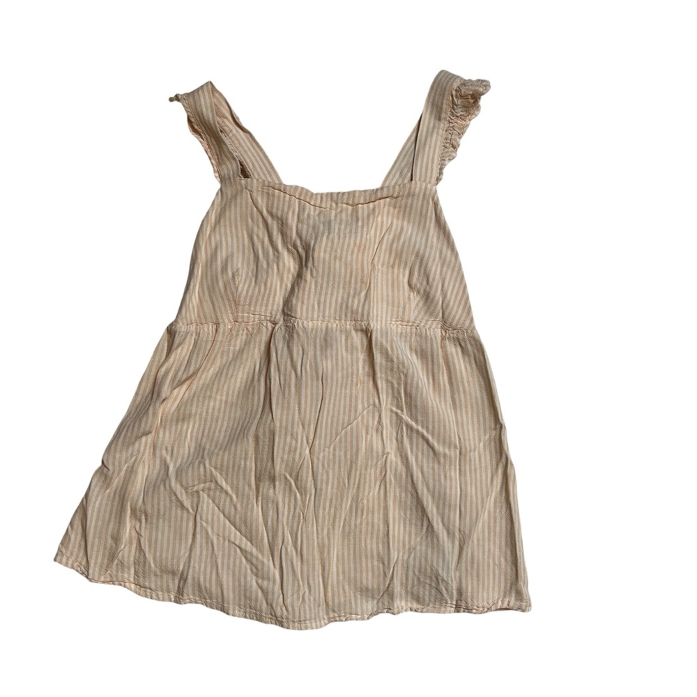 MATERNITY- Tie back peach top